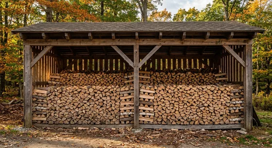 Укладка дров в Лыткарине, переулок Тенистая, 44